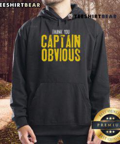 Alt Text: Top Thank You Captain Obvious Hoodie in vibrant colors, perfect for casual wear and humorous style.