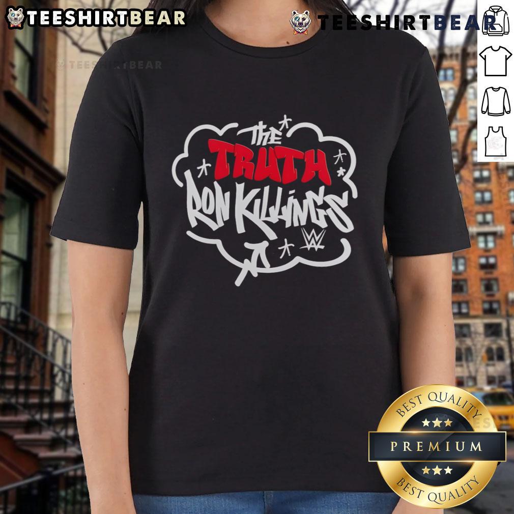 Stylish ladies tee featuring 'Top The Truth' design by Ron Killings, perfect for fans of wrestling and trendy apparel.