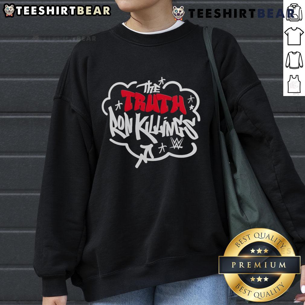 Stylish Top-The-Truth Ron Killings sweatshirt featuring bold graphics and comfortable fit for fans and casual wear.