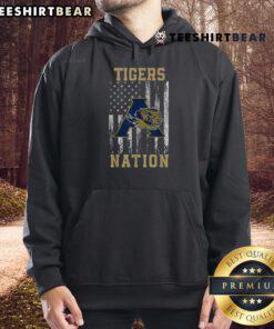 Top Tigers Nation hoodie featuring American flag design, perfect for showing school spirit and pride in sports.