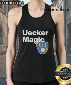 Top Uecker Magic Bob Uecker tank top featuring a vibrant design celebrating the legendary broadcaster and comedian.