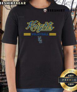 Vance Charter School Knights Volleyball 2025 ladies tee featuring school colors and logo, perfect for fans and players.