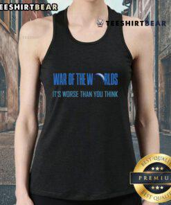 Stylish 'Top War of the Worlds' tank top featuring bold graphics and a unique design for sci-fi fans and fashion lovers.
