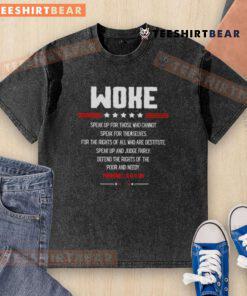 Top Woke Speak Up For Those Who Cannot Speak For Themselves washed t-shirt featuring a bold, empowering graphic design.