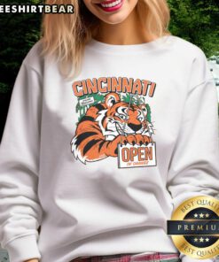 Awesome Cincinnati Open in Orange 2025 sweatshirt featuring vibrant design and comfortable fit for fans.