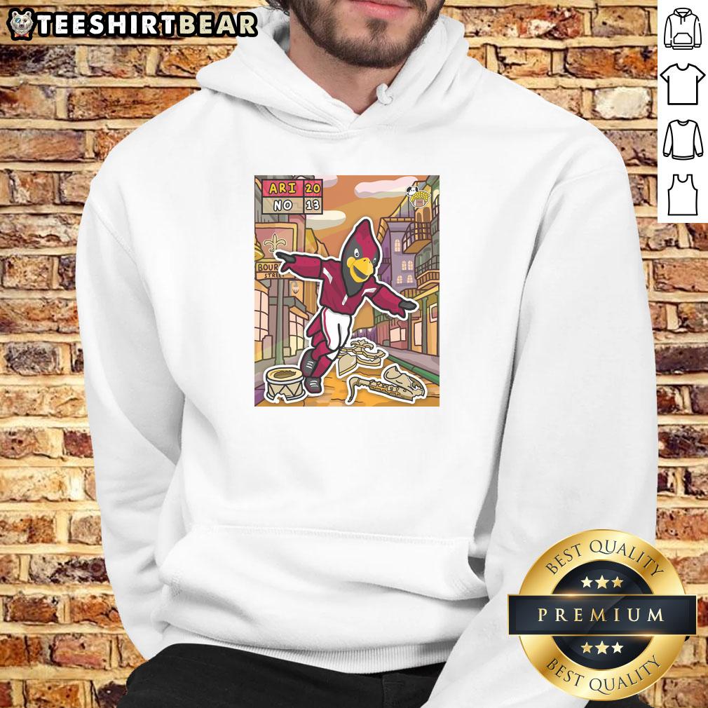 Arizona Cardinals hoodie featuring 'Go Marching In' design after defeating New Orleans Saints in a thrilling game.