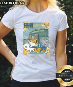 Green Bay Packers ladies tee featuring a vibrant design celebrating their victory over the Detroit Lions.