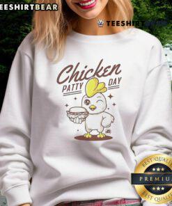 Cute Chicken Patty Day sweatshirt featuring a colorful design, perfect for celebrating Chicken Patty Day in style.
