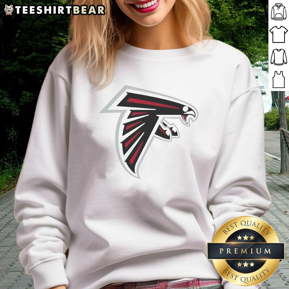 Alt Text: Funny Atlanta Falcons logo sweatshirt featuring a playful design, perfect for fans and casual wear.