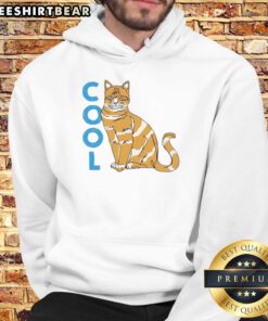 Funny cool striped cat graphic hoodie for animal lovers, featuring a playful cat design and cozy fit.