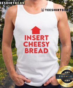 Funny cheesy bread humor graphic tank top featuring a playful design perfect for food lovers and casual outings.