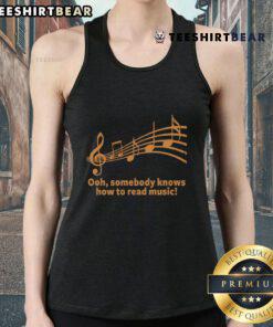 Alt Text: Funny mocking music lover slogan tank top featuring playful text and vibrant colors, perfect for music enthusiasts.
