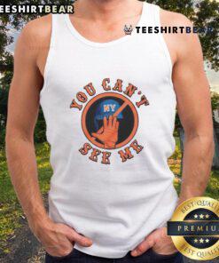 Funny 'You Can't See Me' New York Mets tank top design featuring vibrant colors and playful graphics.