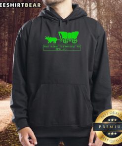Alt Text: Funny 'You Have Died From Listening To RFK Jr.' pixel hoodie design, featuring vibrant graphics and playful text.