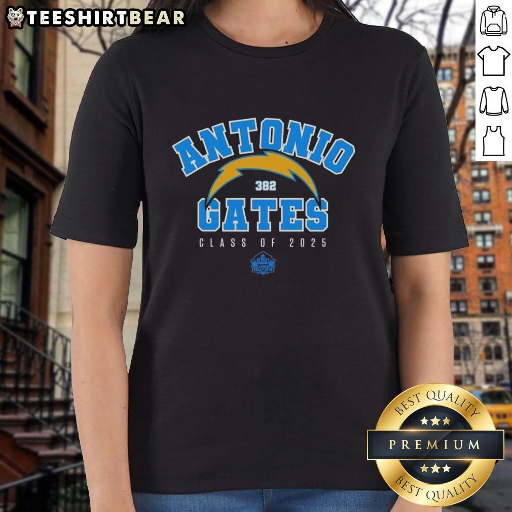 Good Antonio Gates Class of 2025 ladies tee featuring a stylish design for fans of football and sports apparel.