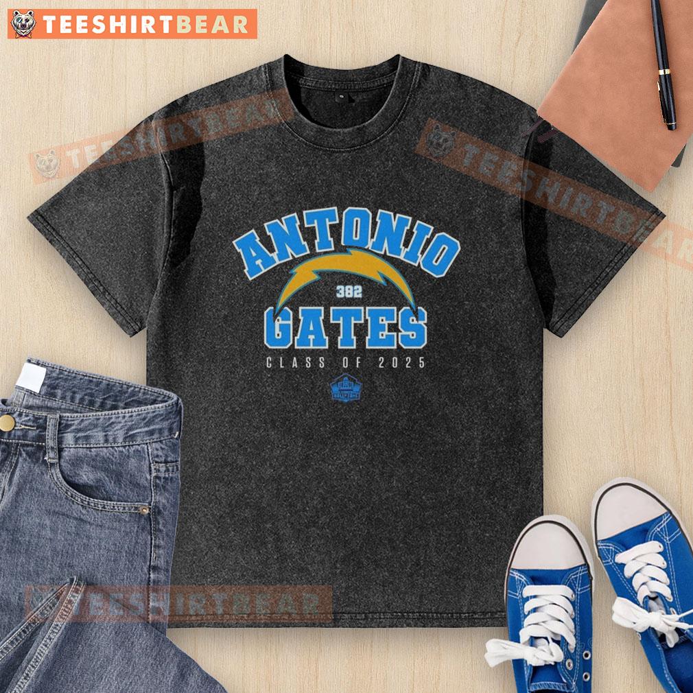 Good Antonio Gates Class of 2025 washed t-shirt featuring a stylish design, perfect for sports fans and alumni.