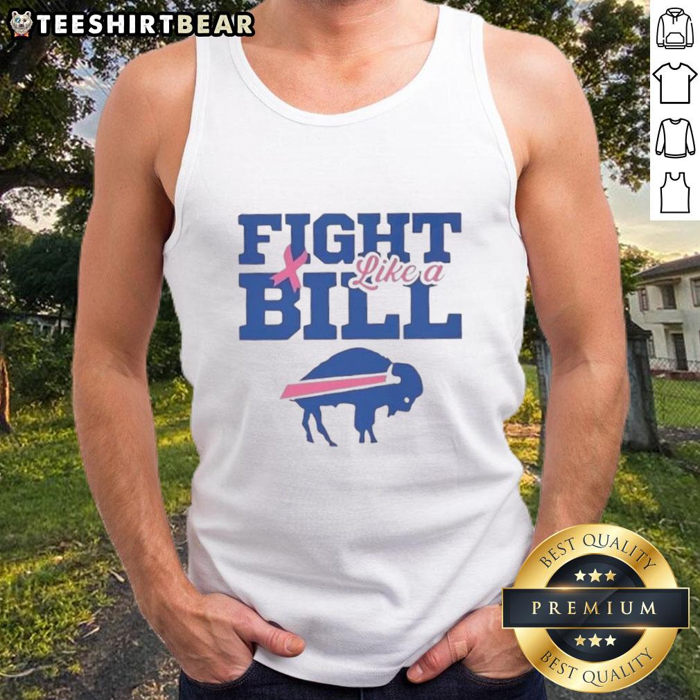 Good Breast Cancer Awareness Fight Like A Buffalo Bills tank top showcasing support for breast cancer awareness.