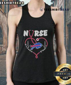 Good Buffalo Bills nurse heartbeat tank top showcasing team spirit for healthcare heroes and fans alike.