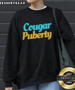 Good Cougar Puberty Sweatshirt featuring a stylish design perfect for cozy casual wear and celebrating individuality.