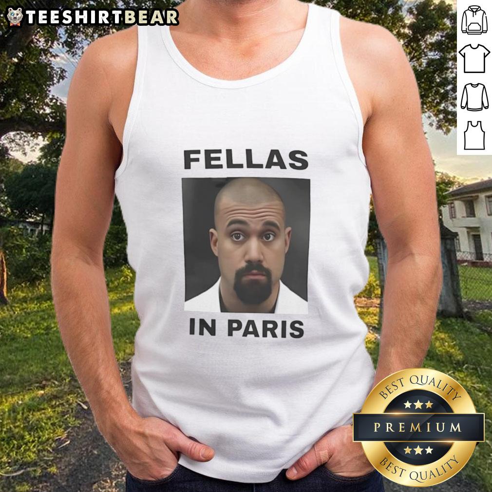 Good Fellas in Paris meme tank top featuring iconic movie scene, perfect for fans of classic films and unique fashion.