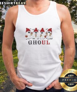 Good Ghoul Ghosts Halloween Tank Top featuring spooky designs perfect for festive celebrations and Halloween parties.