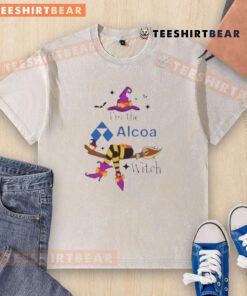 Good I'm The Alcoa Witch Halloween washed t-shirt featuring a spooky design, perfect for festive celebrations.