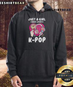 Good Just A Girl Who Loves K-Pop hoodie in vibrant colors, perfect for K-Pop fans and stylish streetwear lovers.
