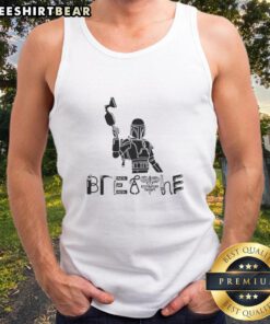 Good The Mandalorian and Grogu science fiction movie breathe tank top featuring iconic characters in vibrant design.