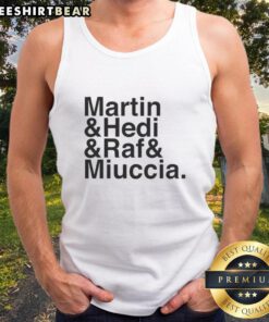 Hot Martin Hedi Raf and Miuccia Tank Top showcasing stylish design and vibrant colors in a fashion-forward setting.