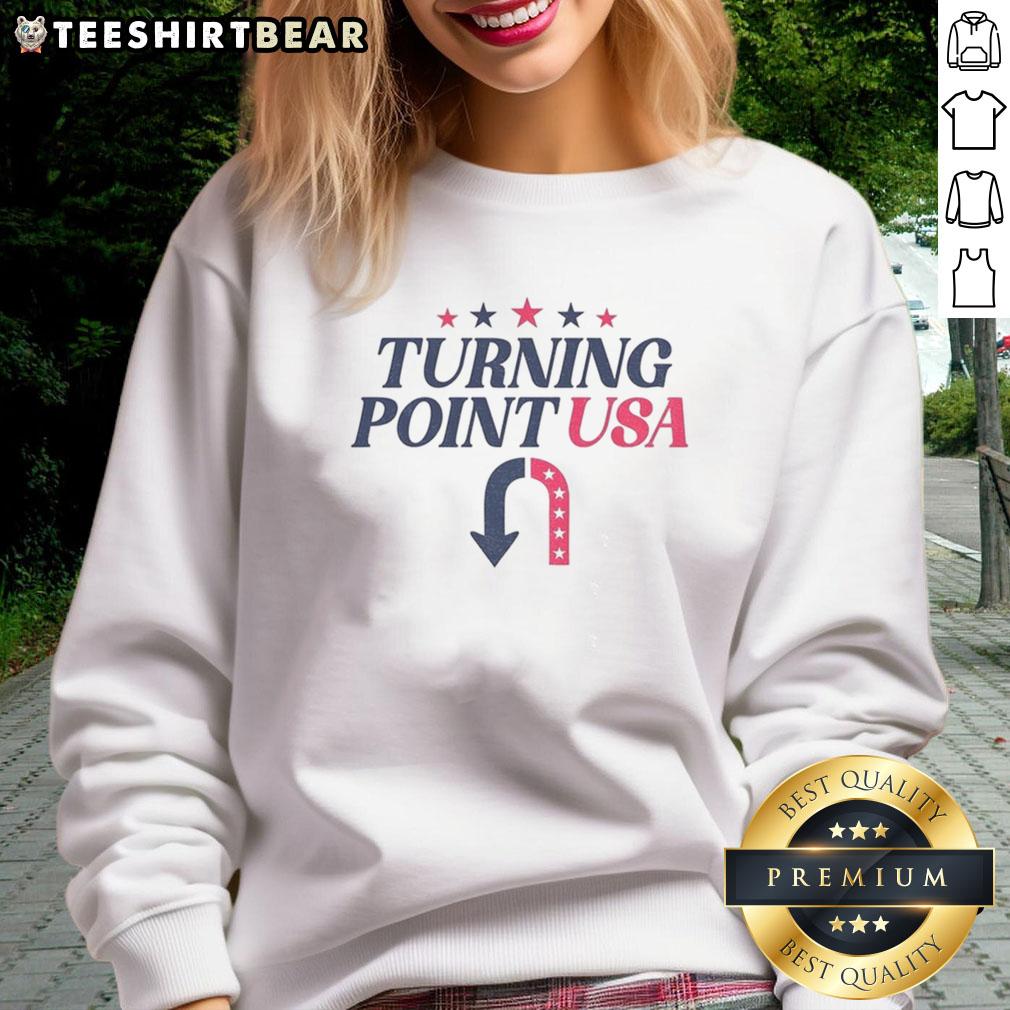 Alt Text: Hot Turning Point USA Charlie Kirk Memorial Political Free Speech Sweatshirt in vibrant colors, promoting free speech.