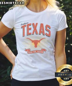 Nice Texas Longhorns Prime Play Ladies Tee in vibrant colors, perfect for game day or casual wear.
