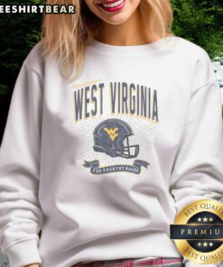 Nice West Virginia Mountaineers Prime Play Sweatshirt in navy with team logo, perfect for game day and casual wear.