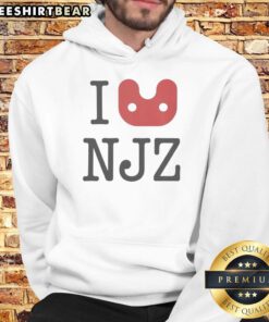 Official I Love NJZ Hoodie in vibrant colors, perfect for showcasing New Jersey pride and staying stylish.