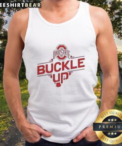 Official Ohio State Buckle Up Tank Top featuring bold graphics, perfect for fans and casual wear.