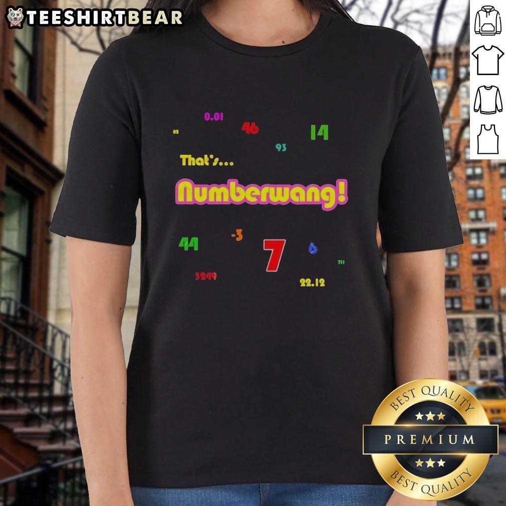 Official Powerball numbers printed on a stylish Numberwang ladies tee, perfect for lottery fans and casual wear.