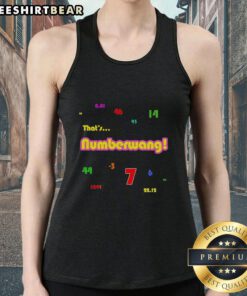 Official Powerball Numbers Numberwang tank top featuring bold graphics and vibrant colors, perfect for lottery fans.