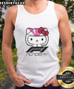 Premium F1 Academy Hello Kitty Tank Top featuring a stylish design, perfect for racing fans and fashion enthusiasts alike.