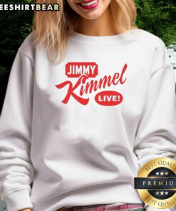 Alt Text: Premium Jimmy Kimmel Live Comedy Classic Logo Sweatshirt featuring a vibrant logo on a cozy pullover design.