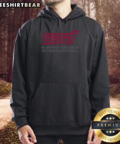 Premium STI Logo Subaru Technica International Hoodie featuring vibrant design and comfortable fit for enthusiasts.
