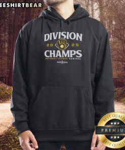 Alt Text: Milwaukee Brewers 2025 Postseason National League Central hoodie celebrating division champions.