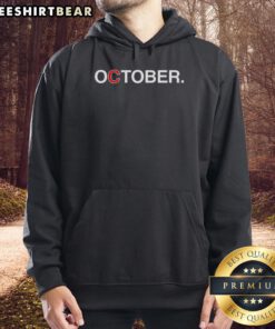 Pretty October baseball Chicago Cubs hoodie in vibrant colors, perfect for fans celebrating the fall season.