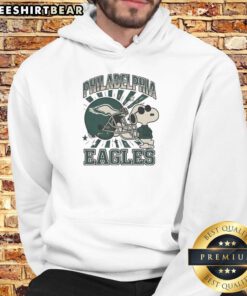Pretty Philadelphia Eagles Snoopy Joe Cool Bird Gang hoodie featuring vibrant graphics and cozy design for fans.