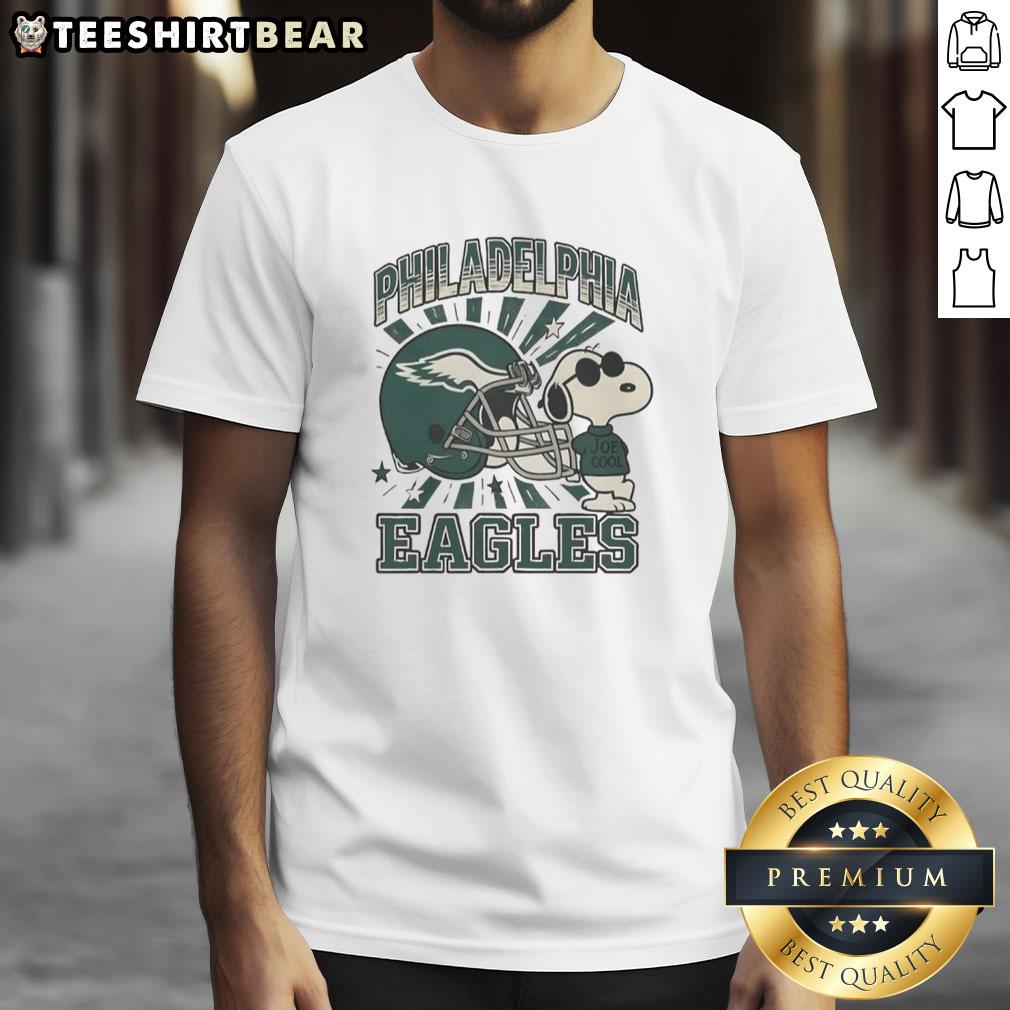 Pretty Philadelphia Eagles Snoopy Joe Cool Bird Gang T-Shirt featuring a vibrant design for fans of the team.