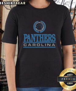 Top Carolina Panthers Crest Ladies Tee featuring a stylish design, perfect for fans supporting their favorite NFL team.
