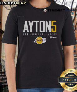 Top Deandre Ayton Los Angeles Lakers Elite WHT Ladies Tee featuring a stylish design and comfortable fit for fans.
