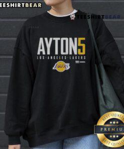 Deandre Ayton Elite WHT Sweatshirt for Los Angeles Lakers fans, showcasing style and team spirit.