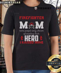 Vintage firefighter mom tee for proud mothers, celebrating firewomen on Mother's Day.
