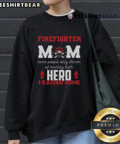 Vintage sweatshirt for proud firefighter moms, celebrating mothers on Mother's Day with a stylish design.