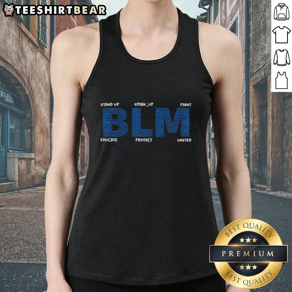 Top Imported Lindsey Pulliam BLM Tank Top featuring a bold design, perfect for showing support for Black Lives Matter.