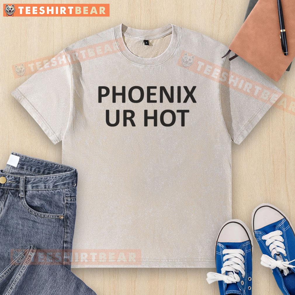Katelyn Tarver wearing a stylish Phoenix Ur Hot washed t-shirt, showcasing her trendy casual fashion.